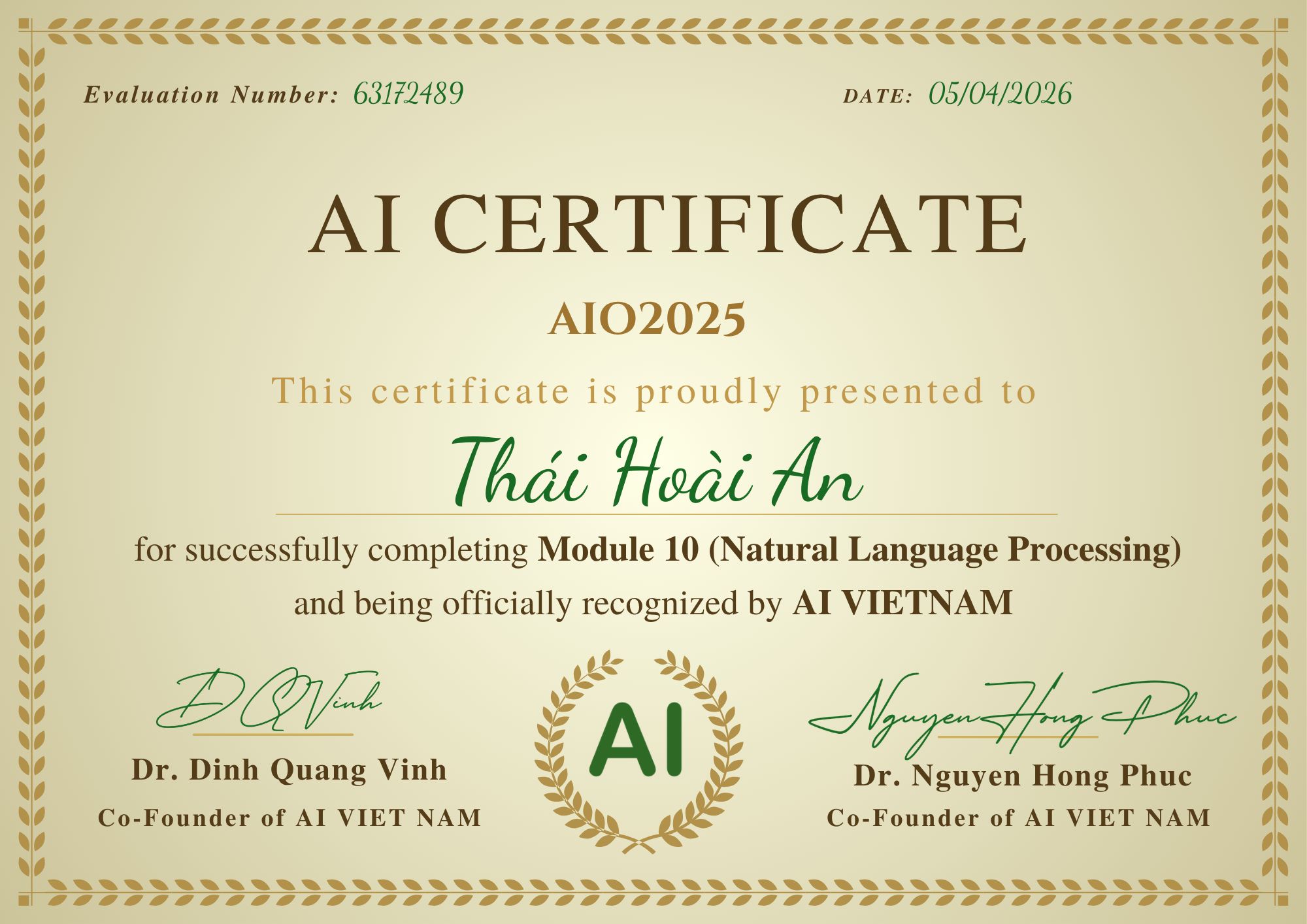 AI Viet Nam – AIO25 Program